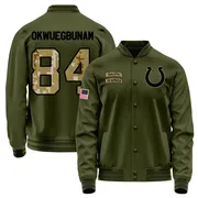 Men's Albert Okwuegbunam Jr. Indianapolis Colts Olive Salute to Service Sideline Performance Jacket