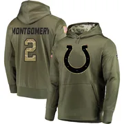 Men's D.J. Montgomery Indianapolis Colts Olive Salute to Service Pullover Hoodie