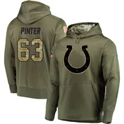 Men's Danny Pinter Indianapolis Colts Olive Salute to Service Pullover Hoodie