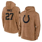 Men's D'vonte Price Indianapolis Colts Brown 2023 Salute To Service Club Pullover Hoodie