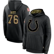 Men's Jake Witt Indianapolis Colts Black 2020 Salute to Service Sideline Performance Pullover Hoodie