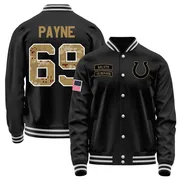 Men's Pheldarius Payne Indianapolis Colts Black Salute to Service Sideline Performance Jacket