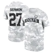 Men's Trey Sermon Indianapolis Colts Camo Arctic 2024 Salute to Service Performance T-Shirt