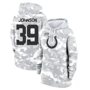 Women's Alex Johnson Indianapolis Colts Camo Arctic 2024 Salute to Service Club Fleece Pullover Hoodie