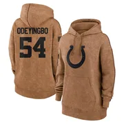 Women's Dayo Odeyingbo Indianapolis Colts Brown 2023 Salute To Service Pullover Hoodie