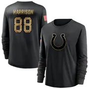 Women's Marvin Harrison Indianapolis Colts Black 2020 Salute To Service Sideline Performance Long Sleeve T-Shirt