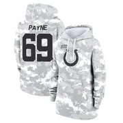 Women's Pheldarius Payne Indianapolis Colts Camo Arctic 2024 Salute to Service Club Fleece Pullover Hoodie