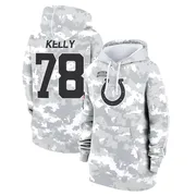 Women's Ryan Kelly Indianapolis Colts Camo Arctic 2024 Salute to Service Club Fleece Pullover Hoodie