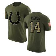 Youth Alec Pierce Indianapolis Colts Legend Olive Salute to Service T-Shirt