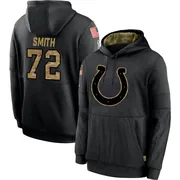 Youth Braden Smith Indianapolis Colts Black 2020 Salute to Service Sideline Performance Pullover Hoodie