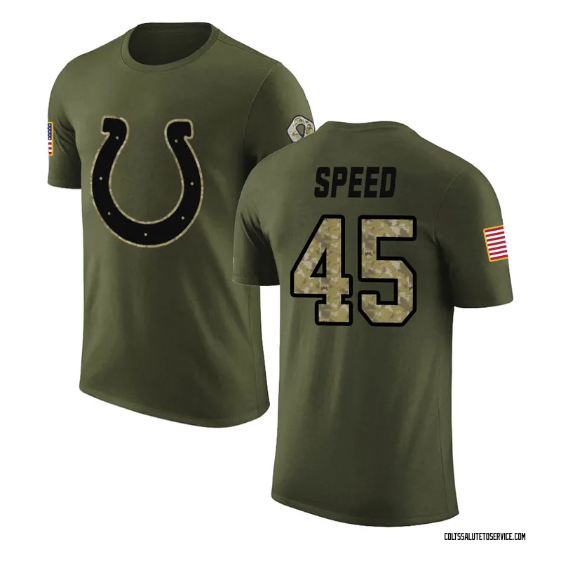 Youth E.J. Speed Indianapolis Colts Legend Olive Salute to Service T-Shirt