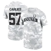 Youth Jaylon Carlies Indianapolis Colts Camo Arctic 2024 Salute to Service Performance T-Shirt