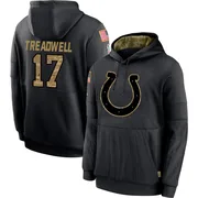 Youth Laquon Treadwell Indianapolis Colts Black 2020 Salute to Service Sideline Performance Pullover Hoodie