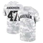 Youth Liam Anderson Indianapolis Colts Camo Arctic 2024 Salute to Service Performance T-Shirt